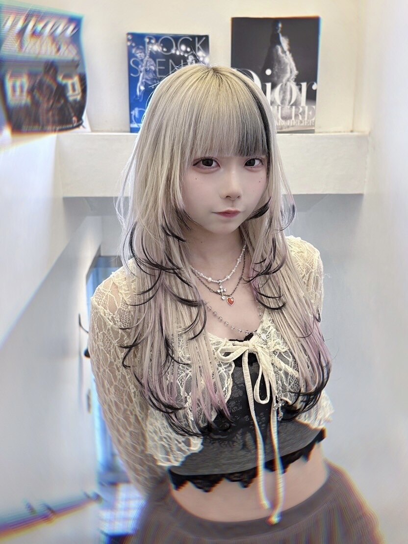 melt the lady logo gradation skirt