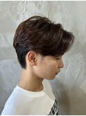 メンズ韓国マッシュカットツーブロックニュアンスパーマ