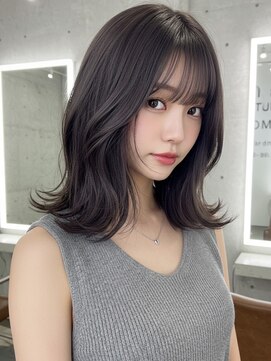 グルグル 下総中山店(GULGUL) 下総中山/ミディアム/顔周り/レイヤーカット/ブリーチなしカラー