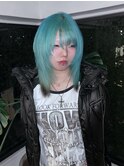 ブルー ハイトーン ウルフ レイヤー 寒色