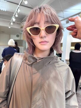 ソイ コンク 下北沢(soi conc) 【柔 milk tea】エフェクトブリーチ_ミルクティーベージュ_ボブ