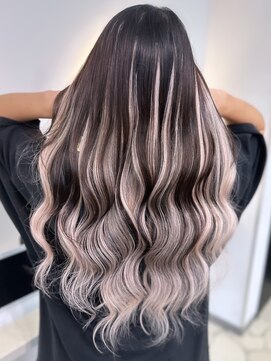 ラピス 福岡天神店(Lapis) エクステバレイヤージュ/ブリーチなし/レイヤーカット/髪質改善