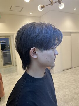 モア 岡崎(more) 【メンズカットカラー】ブリーチありグレーmore岡崎店大山