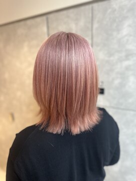 ガルボヘアー 心斎橋店(garbohair) ペールピンクカラー/ハイトーン/ケアブリーチ/心斎橋美容室