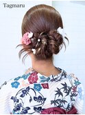 浴衣着付けヘアセット☆カチモリスタイル