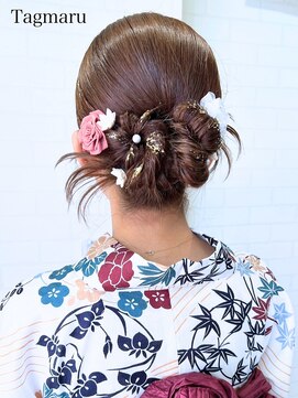 タグマル 浴衣着付けヘアセット☆カチモリスタイル