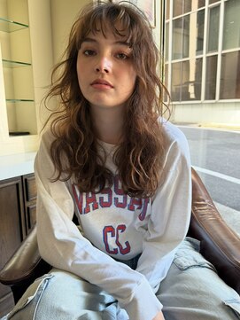 ハーパーズ 渋谷(harpers) ナチュラルブラウンウェーブレイヤーロング