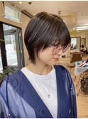 ミディアムヘア/暗めカラー/グランマッシュ/大人ショート/南柏駅