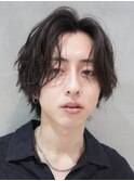 心斎橋フェザーショートフェザーパーマニュアンスパーマ20代緩め