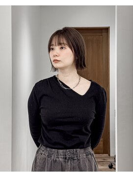 ゴウトゥデイ 横須賀店(GO TODAY) 切りっぱなしボブ / くすみベージュ