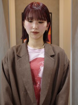 ジュール(JOULE'S) 耳掛けボブ/ワインレッド