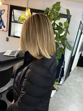 ヘアーラボ 樟葉(Hair Labo) バレイヤージュ/エアタッチ/ハイライト/グラデーションカラー