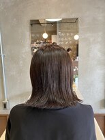 フープ 川越(hoop)&nbsp;オリーブ系シンプルボブ