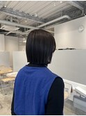 丸くならないボブ/切りっぱなしボブ/枚方美容室/大阪美容室