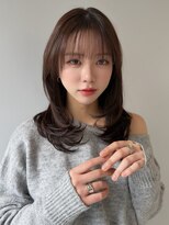 ソラ 広尾店(SORA)&nbsp;ミディアムレイヤー/顔周りカット/内巻き