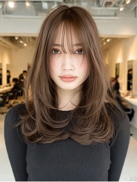 ダル 渋谷/表参道(DAL.) レイヤーカット髪質改善カラー透明感カラー顔まわりカット