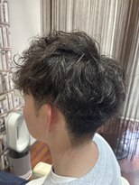 クリエイティブヘアーエィス(creative hair Ace)&nbsp;MEN’S HAIR/サーフカール/刈り上げセンターパート/登米市