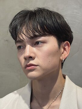 エムクール(M,cooL) ルーズショート/シースルーマッシュ/ニュアンスパーマ