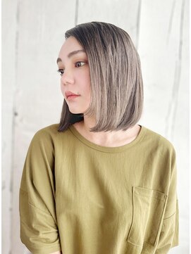 ヘアーアンドスマイル バル(hair&smile Baru) グレージュボブ