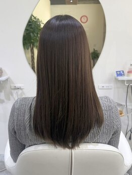 バド(BUD)の写真/思わず触りたくなる指通り!N.シリーズを使用した髪質改善メニューで、自然なストレートヘアを叶えます♪