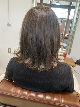 リドル ヘアー 駒生店(Riddle HAIR) 外ハネミディアム