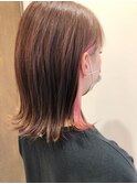 イヤリングカラー×パステルピンク
