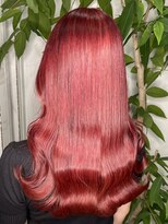 アン(Hair make un)&nbsp;【ド派手カラー】チェリーレッド♪