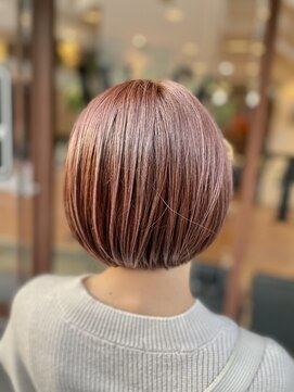ワフトテイラー(Waft Taylor) お客様スタイル！ミニボブ、ピンクモーブ