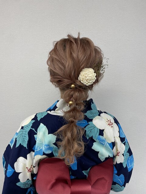 浴衣ヘアセット