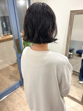 メルト 吉祥寺(melt) *高塚*大人可愛い切りっぱなしボブパーマ黒髪暗髪前髪パーマ