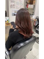 ヘアアンドメイク 心座(hair&make) オレンジブラウン