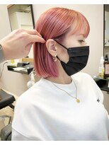 アスラン(ASLAN)&nbsp;【aslan】ハイトーンボブ/ミニボブ/くすみピンク