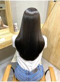イメチェン/フルバング/似合わせカット/レッドブラウン/髪質改善