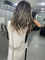 キング 高槻(K!ng)&nbsp;ハイライトカラーミルクティーベージュケアブリーチダブルカラー