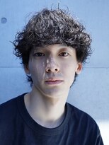 波巻きスパイラルパーマメンズマッシュパーマシャドウパーマ原宿