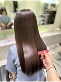 髪質改善艶カラー 艶髪オージュアトリートメント レイヤーカット