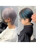 【1日で叶う憧れハイトーン】メンズカット+ケアブリーチ2回+カラー+TR ￥17000
