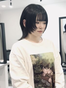 ジェムヘアスタジオ 平塚西口店(Gem Hair Studio) Gem Hair Studio 姉崎 黒髪/ウルフレイヤー