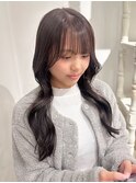 ゆるふわ巻きスタイル×ダークブラウン