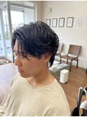 外国人風濡れ髪スタイル
