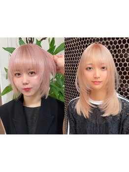 骨格,雰囲気などに合わせたdesignをご提案。フェイスラインに沿ったカットで小顔効果◎[渋谷/ケアブリーチ]