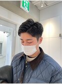 爽やか七三束感短髪ツーブロック/ビジネス/スーツ