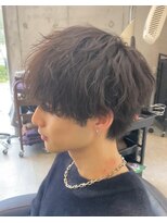 ゴート(GOATO) ラウンドマッシュ シャドウパーマ 波巻き