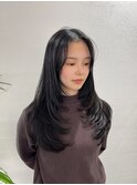 黒髪 レイヤーカット