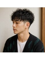 スープレックス ヘアーデザイン(SOUPREX HAIR DESIGN)&nbsp;大人メンズツーブロックニュアンスパーマ　20代 30代 40代 50代