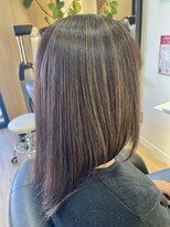 ジュイール 富士見ヶ丘(jouir)&nbsp;富士見ヶ丘ショートイルミナカラー顔周りレイヤーカット白髪染め