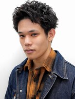 ルックグッドストア タカラヅカ(LOOK GOOD STORE TAKARAZUKA)&nbsp;メンズカットツイストパーマアップバングツーブロック1206