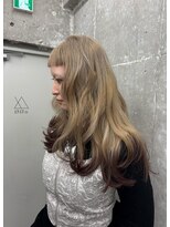 オーン 渋谷(OOn)&nbsp;ミルクティーベージュ×ブラウンエンド