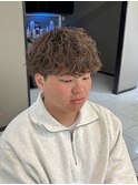 シャドウパーマ　スパイラルパーマ　波巻きスパイラル　眉毛