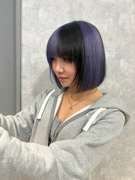 ルル(Lulu) トレンドボブラベンダーポイントカラー